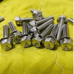 Ốc inox SALAYA 8li15/8li25/8li30/8li40/8li60 trụ thái V2 gắn treo bô , treo phuộc ...siêu sáng đẹp 7