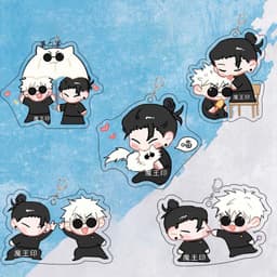 (Mua 1 tặng 1) Móc khóa JUJUTSU KAISEN ver GETO X GOJO CHIBI Chú Thuật Hồi Chiến in hình anime chibi mica acrylic 2