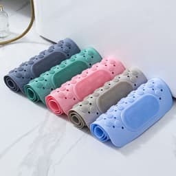 Thảm nhà tắm chống trượt massage chân chất liệuTPE+PVCcao cấp,hút chân không treo tường,có lỗ thoát nước nhanh chóng 9