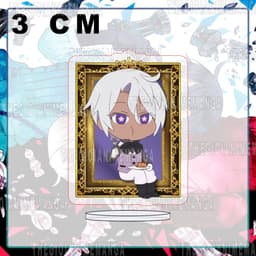 (mua 1 tặng 1) (3cm) Mô hình Standee VANITAS ver ĂN BÁNH tượng mica acrylic anime chibi trưng bày 6
