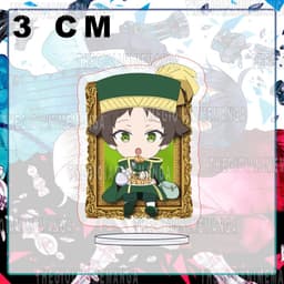 (mua 1 tặng 1) (3cm) Mô hình Standee VANITAS ver ĂN BÁNH tượng mica acrylic anime chibi trưng bày 3