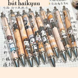 Bút HAIKYUU Vua Bóng Chuyền in hình anime chibi cây viết tiện lợi đồ dùng học tập xinh xắn 1