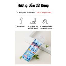 [COMBO] 5 Chai xịt Khử Mùi Giày Nano Bạc Diệt Khuẩn Ngăn Ngừa Hôi Chân Lưu Hương 24h 9