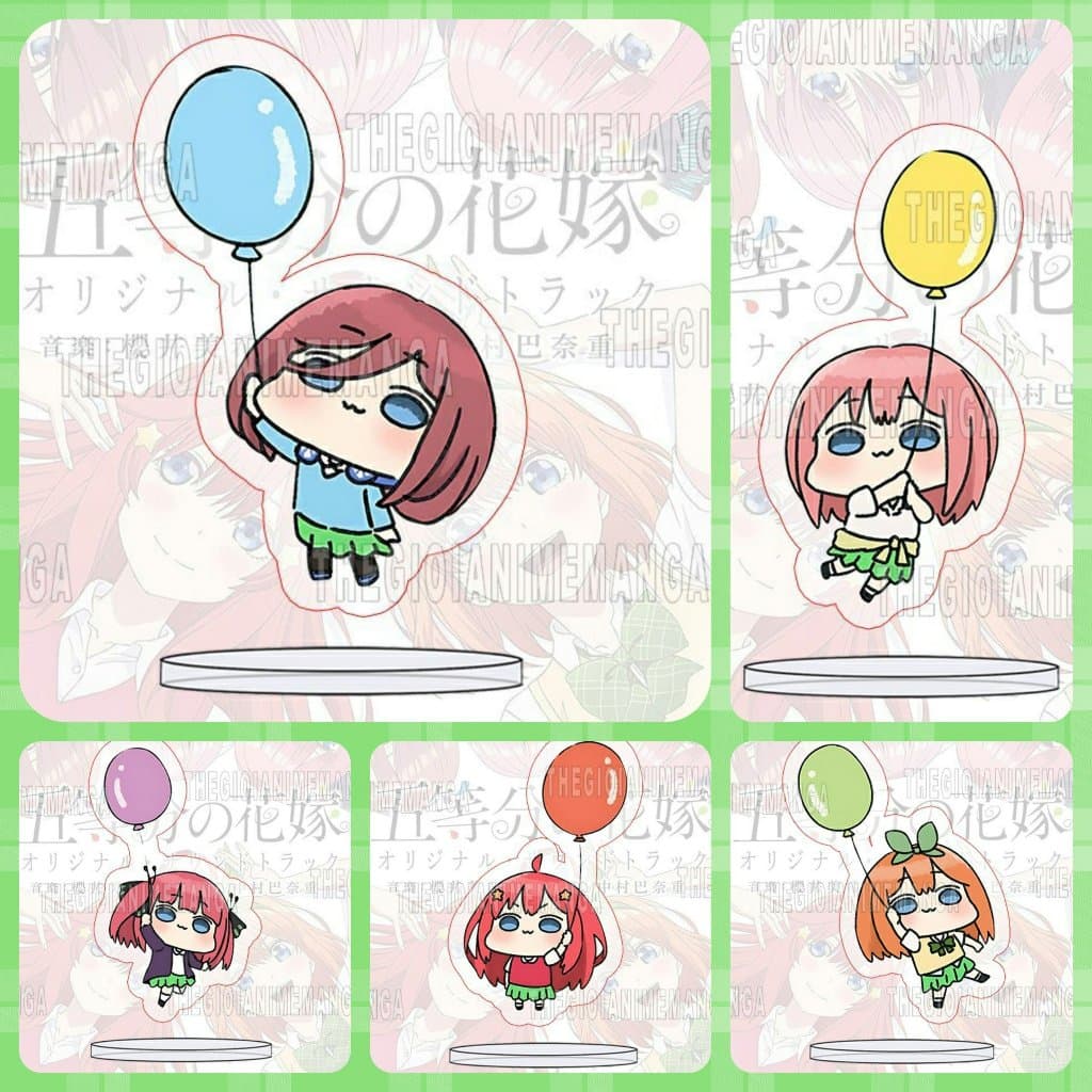 (3CM) Mô hình standee NHÀ CÓ NĂM NÀNG DÂU ver BÓNG BAY Gotoubun No Hanayome nhiều mẫu chibi arcylic anime tiện lợi