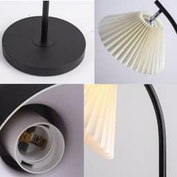 🔥(KÈM BÓNG) Đèn cây đứng phong cách hiện đại chân cao chai vải xếp ly sang trọng cổ điển trang trí decor phòng ngủ phòng 5