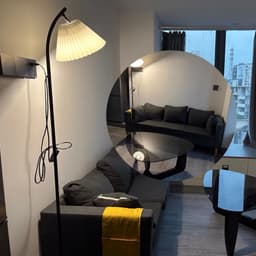 🔥(KÈM BÓNG) Đèn cây đứng phong cách hiện đại chân cao chai vải xếp ly sang trọng cổ điển trang trí decor phòng ngủ phòng 7