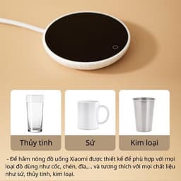 Đế Hâm Nóng XM OirM Thông Minh,Giữ Nhiệt Độ 55ºC Làm Nóng Nhanh Chóng Sữa, Cà Phê,Nước,An Toàn,Phù Hợp Mọi Chất Liệu 3