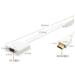 Cáp chuyển HDMI sang VGA Full HD 1080P chất lượng cao – Dùng cho máy tính, laptop, projector 8
