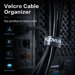 Băng dính gai Velcro đa năng – Băng nhám dính 2 mặt làm gọn dây điện, dây cáp, máy tính 4