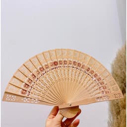 Quạt gỗ, Quạt cổ trang gỗ thơm 4
