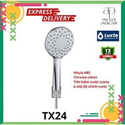 Bộ Tay Sen Tắm Luxta & Tay Sen Tăng Áp Luxta TX24 - Tay Sen 6 Chế Độ - Bảo Hành 1 Năm - Phụ Kiện Phòng Tắm AP Home 1