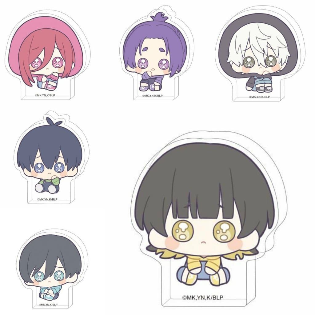 (mua 1 tặng 1) Standee 3CM mini BLUE LOCK ver MẮT RƯNG RƯNG tượng acrylic anime mica chibi mô hình trang trí
