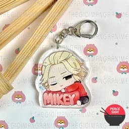 (mua 1 tặng 1) Móc khóa TOKYO REVENGERS ver NGỒI ÔM TÊN in hình anime chibi Mica trong acrylic dễ thương 7