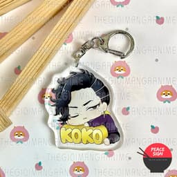 (mua 1 tặng 1) Móc khóa TOKYO REVENGERS ver NGỒI ÔM TÊN in hình anime chibi Mica trong acrylic dễ thương 8