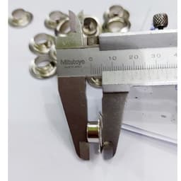 Khoen bạt khoen ore 10mm Chân cao 7mm Khuy mắt cáo đóng bạt 10ly Bằng sắt Màu bạc 2