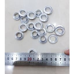 Khoen bạt khoen ore 12 x 23mm Nhôm Khuy mắt cáo đóng bạt 12ly Chân cao 7mm Có long đền 3
