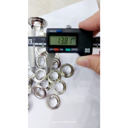 Khoen bạt khoen ore 14mm Chân cao 7mm Khuy mắt cáo đóng bạt 14ly Bằng sắt Màu bạc 3