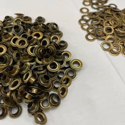 Khoen mắt cáo ore 8mm Khuy mắt cáo đóng bạt, bấm bạt Bằng sắt Túi 100 cái và 100 long đền 2