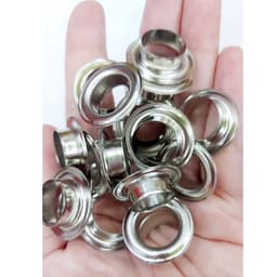 Khoen bạt khoen ore 14mm Chân cao 7mm Khuy mắt cáo đóng bạt 14ly Bằng sắt Màu bạc 2