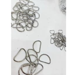 Khoen chữ D Bằng sắt Bán sỉ - Nhiều size 1.5cm 2cm 2.5cm 3cm - Phụ kiện túi xách, balo, đồ da, thủ công Bịch 0.5kg / 1kg 3