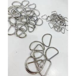 Khoen chữ D Bằng sắt Bán sỉ - Nhiều size 1.5cm 2cm 2.5cm 3cm - Phụ kiện túi xách, balo, đồ da, thủ công Bịch 0.5kg / 1kg 2