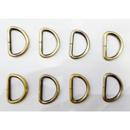 Khoen chữ D Size 30mm Bằng đồng thau không gỉ - Bịch 2 cái - Phụ kiện túi xách, balo, đồ da, tạp dề, đồ thủ công 1