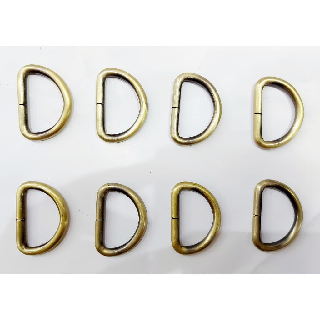 Khoen chữ D Size 30mm Bằng đồng thau không gỉ - Bịch 2 cái - Phụ kiện túi xách, balo, đồ da, tạp dề, đồ thủ công
