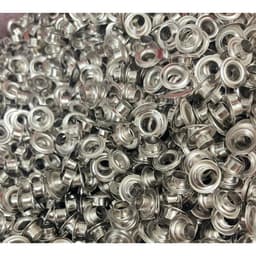Khoen ore mắt cáo Khuy luồn oze Khuy đột bạt,khoen bạt Size 8mm, 10mm,12mm,14mm Bằng sắt xi Bịch 1kg Có long đền 4