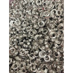 Khoen ore mắt cáo Khuy luồn oze Khuy đột bạt,khoen bạt Size 8mm, 10mm,12mm,14mm Bằng sắt xi Bịch 1kg Có long đền 3