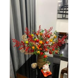 Lọ hoa mộc Bát Tràng, bình hoa decor, trang trí size  31cm, bình cắm cành tuyết mai, mơ mận, lọ cắm.hoa trắng 5