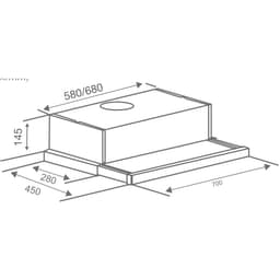 Máy Hút Mùi Canzy CZ H1060AT / H1070AT - Hút mùi âm tủ - Có inverter | Hàng chính hãng 9
