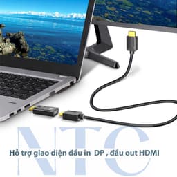 Đầu chuyển  DP sang HDMI, Displayport to HDMI loại xịn độ phân giải 4K 2