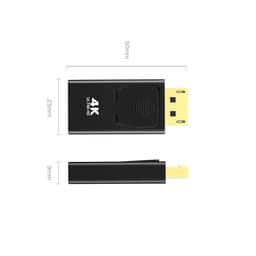 Đầu chuyển  DP sang HDMI, Displayport to HDMI loại xịn độ phân giải 4K 8