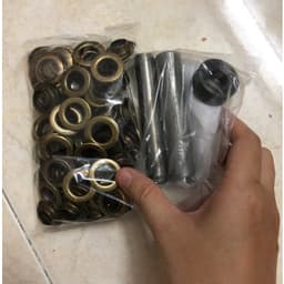 Combo dụng cụ đóng khoen ore và 100 khoen (bằng sắt,màu ngẫu nhiên) Chuyên dùng đóng bạt, túi giấy (không dùng đóng vải) 9