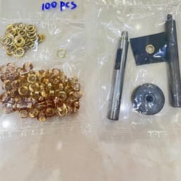 Combo dụng cụ đóng khoen ore và 100 khoen (bằng sắt,màu ngẫu nhiên) Chuyên dùng đóng bạt, túi giấy (không dùng đóng vải) 5