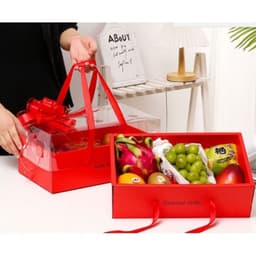 Hộp Túi đựng Hoa Quả,  Đựng Trái Cây, Hộp đựng quà tết sang xịn 1