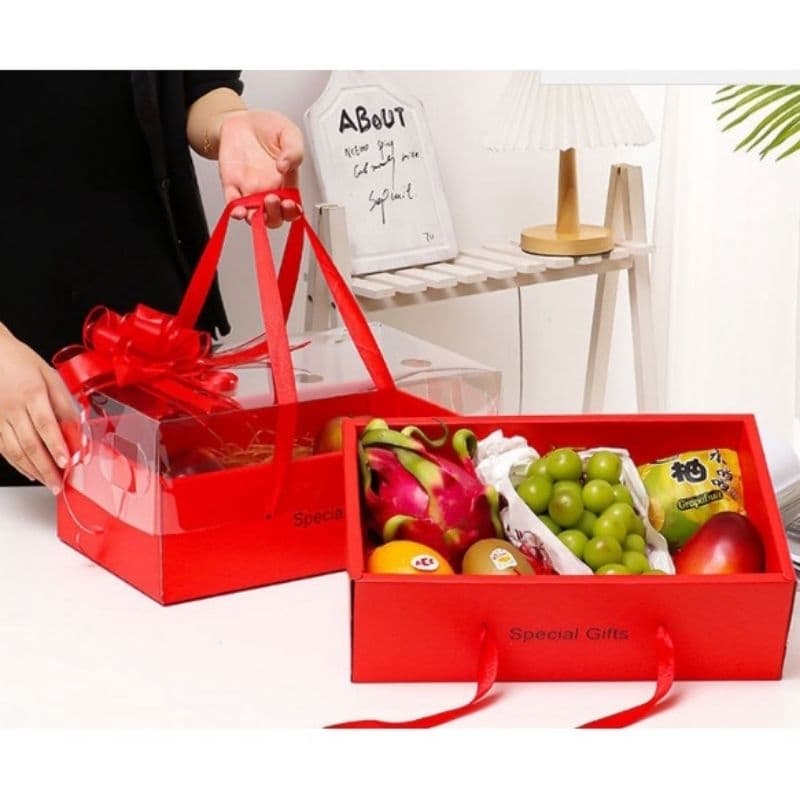 Hộp Túi đựng Hoa Quả,  Đựng Trái Cây, Hộp đựng quà tết sang xịn