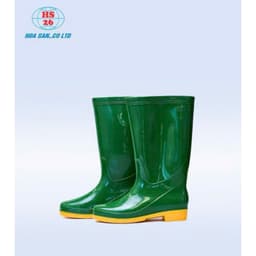[U01- XANH BỘ ĐỘI ] Ủng bảo hộ nam nữ, Ủng lội nước, chống trơn trượt, chống va đập do Hoa San sản xuất 5