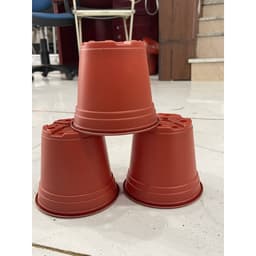 Chậu nhựa trồng hoa (kích thước 120x105mm) shop lấy màu ngẫu nhiên 4