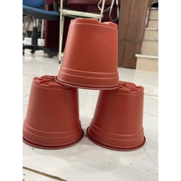 Chậu nhựa trồng hoa (kích thước 120x105mm) shop lấy màu ngẫu nhiên 1