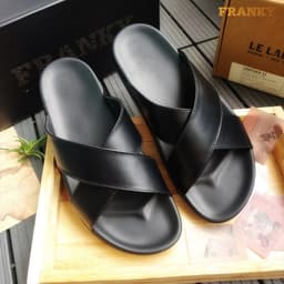 dép xỏ ngón thời trang da bò cao cấp đế pu 2 lớp chống đau chân cao 3cm thời trang 2026 sang trọng lịch sự H01 5