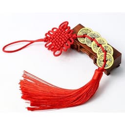 Dây 5 Đồng Xu Ngũ Đế. Dây đồng xu ngũ đế, dây đồng xu phong thủy chiêu tài lộc. Tiền xu Ngũ Đế (xâu 5 đồng xu) 2