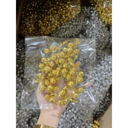 5 Cành sung nhũ trang trí oản tài lộc , trang trí noel giỏ quà tết, trang trí noel 4