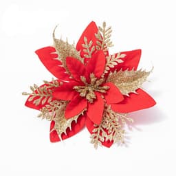 5  Bông hoa trạng nguyên kép kim tuyến, hoa nhũ làm oản tài lộc tết, trang trí cây thông noel 2