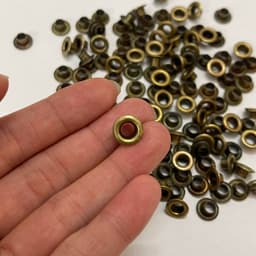 Khoen ore mắt cáo 5mm Bằng sắt xi màu ĐỒNG (Không long đền) Ô rê 5mm Sắt Chuyên dùng đóng túi giấy, thẻ tag, bạt 3