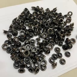 Khoen ore mắt cáo 5mm Bằng sắt xi màu KHÓI (Không long đền) Ô rê 5mm Sắt Chuyên dùng đóng túi giấy, thẻ tag, bạt 2