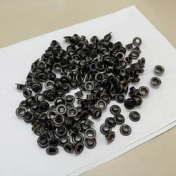 Khoen ore mắt cáo 5mm Bằng sắt xi màu KHÓI (Không long đền) Ô rê 5mm Sắt Chuyên dùng đóng túi giấy, thẻ tag, bạt 3