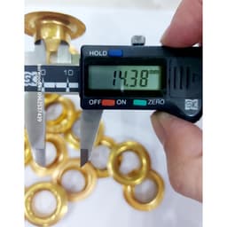 Khoen ore 14mm Chân Cao 9mm Khuy mắt cáo đóng bạt ô tô, bạt xe tải, bạt phủ Bằng sắt MÀU VÀNG ĐỒNG Có long đền 4