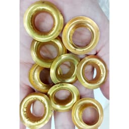 Khoen ore 14mm Chân Cao 9mm Khuy mắt cáo đóng bạt ô tô, bạt xe tải, bạt phủ Bằng sắt MÀU VÀNG ĐỒNG Có long đền 8