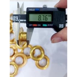 Khoen ore 14mm Chân Cao 9mm Khuy mắt cáo đóng bạt ô tô, bạt xe tải, bạt phủ Bằng sắt MÀU VÀNG ĐỒNG Có long đền 6